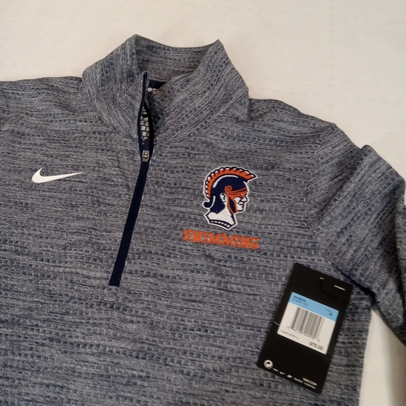 Nike Women's Gray Quarter-Zip Top Size Medium NWT - Picture 2 of 16